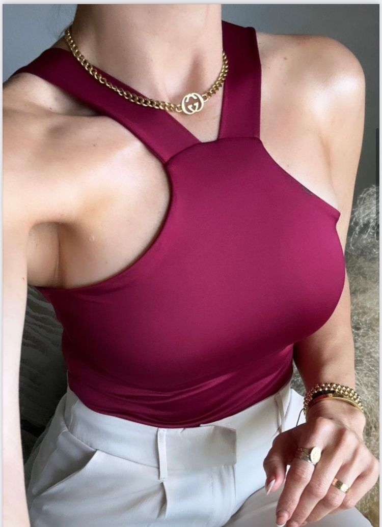 Burgundy Bodysuit