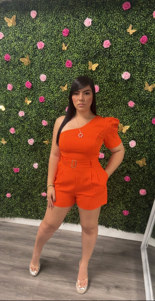 Orange Romper