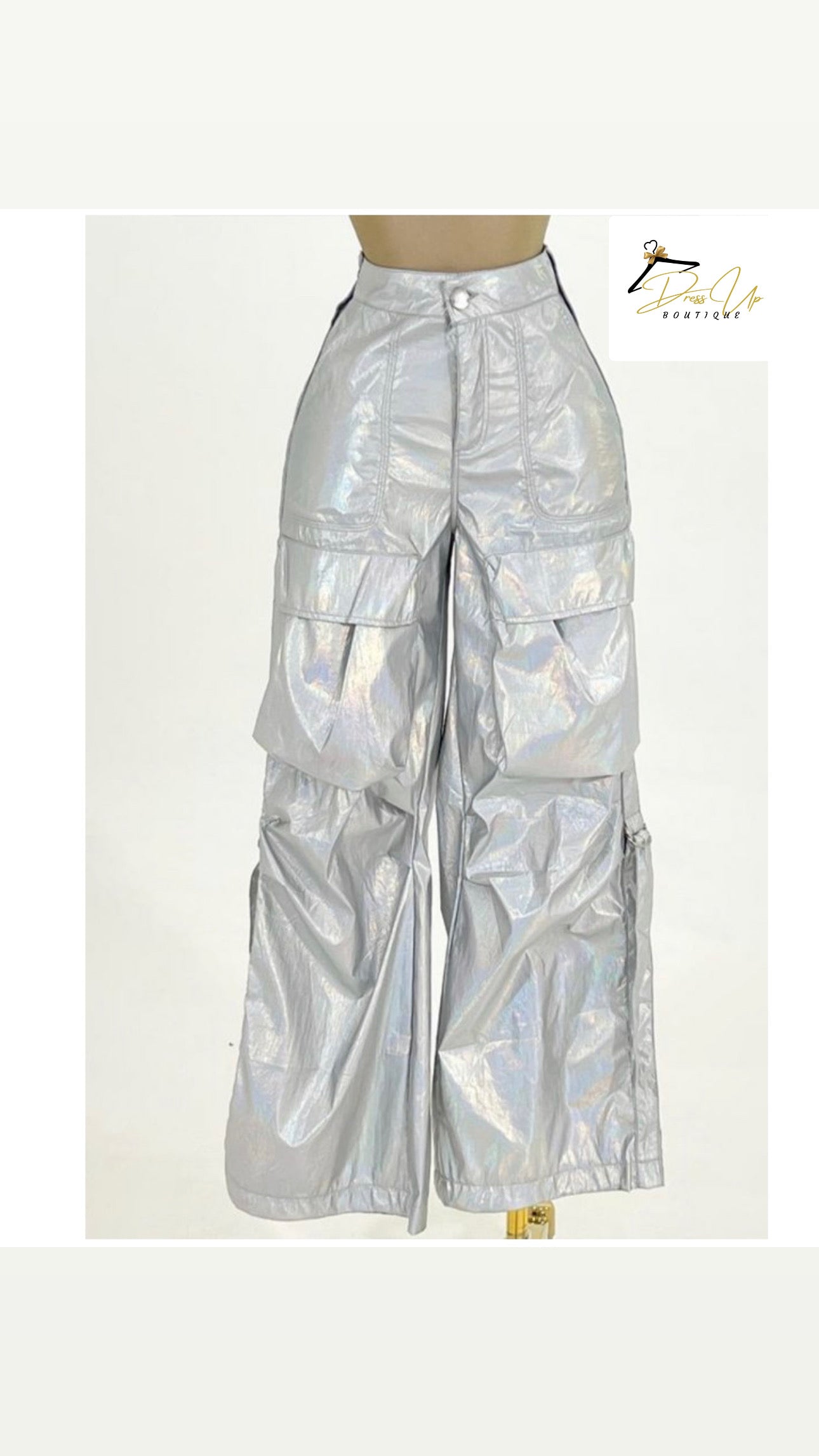 Silver Cargo Pants